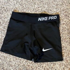 Nike pro shorts, 3” inseam, size Small (black)